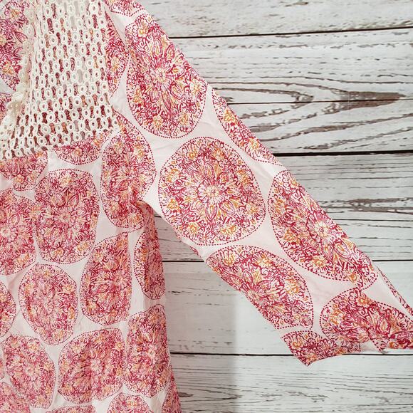 Calypso St. Barth for Target Women's 100%Silk Medallion Print Blouse Size XL - Picture 10 of 10